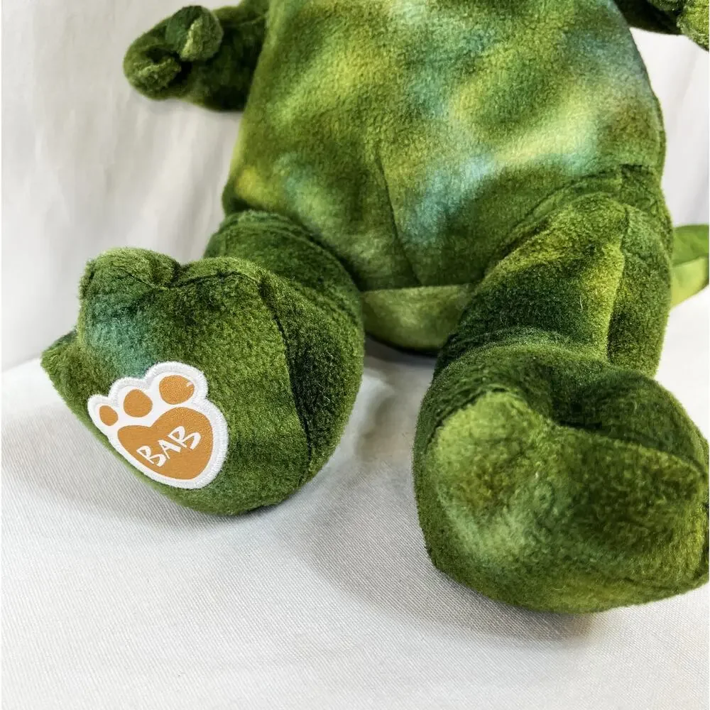 Green T-Rex Dinosaur Puppet Dino Plush Toy Build A Bear BAB 18